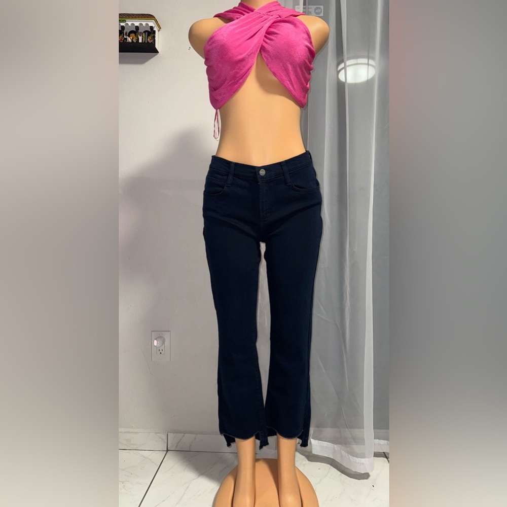 🌸HOST PICK🌸NEW DKNY Cropped Stairstep Jeans size 29 in navy - Picture 4 of 9